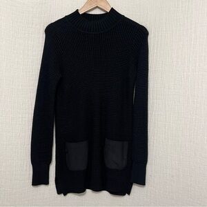 Banana Republic Black waddle sweater tunic size S